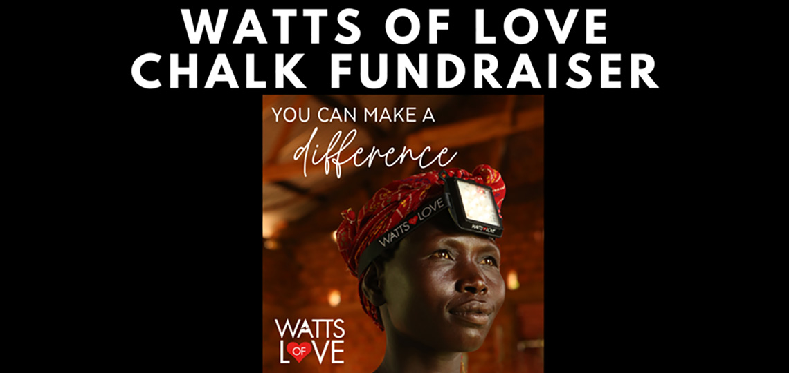 Watts of Love Chalk Fundraiser